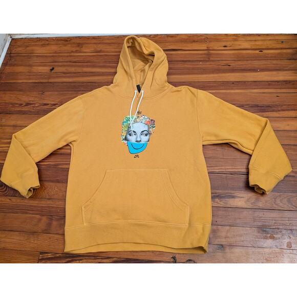 Nike SB The Killing Floor Hoodie Yellow Mens Small - Picture 1 of 8